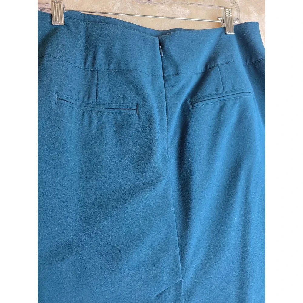 Worthington Teal Blue Knee Length Business‎ Skirt Size 14